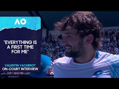 Valentin Vacherot On-Court Interview | Australian Open 2026 Second Round