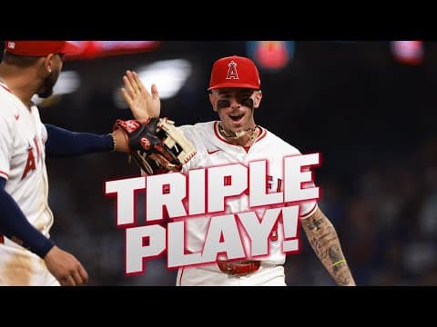 The Los Angeles Angels turn a TRIPLE PLAY 🤯