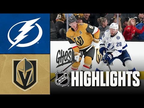 NHL Highlights | Lightning vs. Golden Knights | November 06, 2025