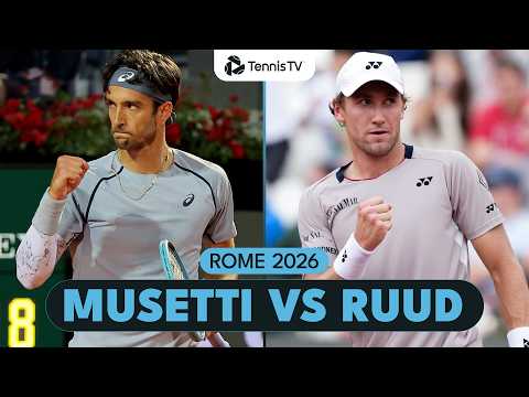 Lorenzo Musetti Faces Casper Ruud 🙌 | Rome 2026 Highlights