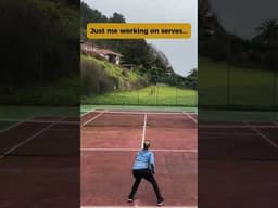 When you work on your #tennisserve...