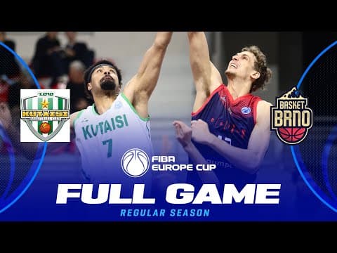 LIVE - BC Kutaisi 2010 v PUMPA Basket Brno | FIBA Europe Cup 2025-26 | Regular Season