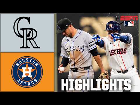 Colorado Rockies vs. Houston Astros | Full Game Highlights | ESPN MLB