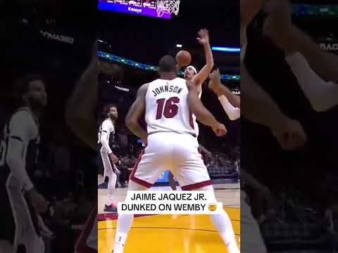Jaime Jaquez Jr. dunked on Victory Wembanyama 😳