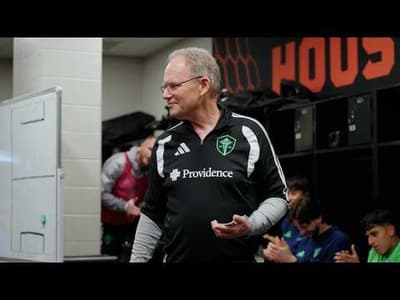 All-Access: Brian Schmetzer addresses team in locker room following win at Houston Dynamo