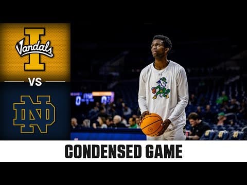Idaho vs. Notre Dame Condensed Game | 2025-26 ACC Men's Basketball