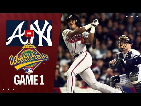 1996 World Series Game 1 (19-year old Andruw Jones hits 2 HR for Braves vs. Yankees) | FULL GAME