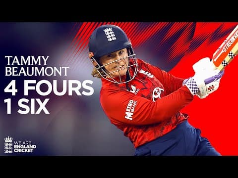 Half-Century vs India | Tammy Beaumont Scores 54 Off 35 Balls | England Women