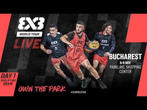 LIVE 🔴 FIBA #3x3WorldTour Bucharest 2025 | Qualifying Draw | #3x3Basketball