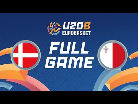 LIVE - Denmark v Malta | FIBA U20 Women's EuroBasket 2025 Division B | Classification Groups 9-14