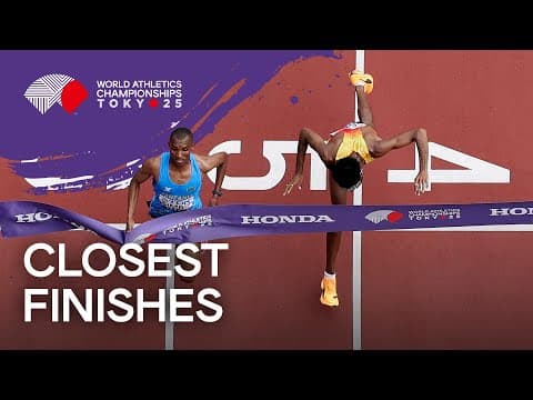 You will not believe how close these finishes got 👀 | World Athletics Championships Tokyo 25