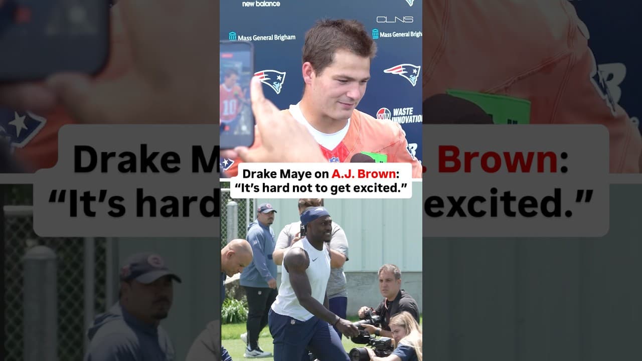 Drake Maye EXCITED to Play with A.J. Brown on Patriots
