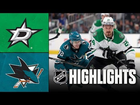 Stars vs. Sharks | NHL Highlights | December 18, 2025