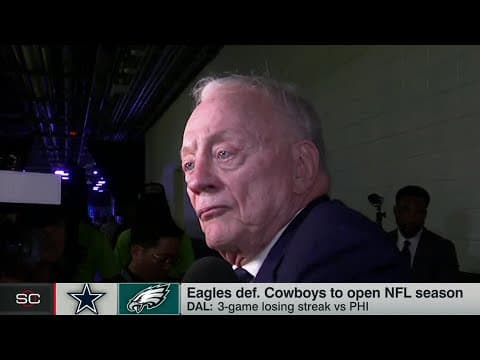 Jerry Jones reacts to Cowboys' loss to the Eagles in the season opener | SportsCenter