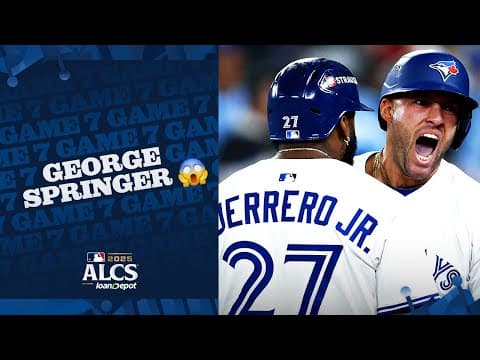 FULL COMEBACK: George Springer hits a CLUTCH home run to give the Blue Jays a LATE LEAD! 🇨🇦