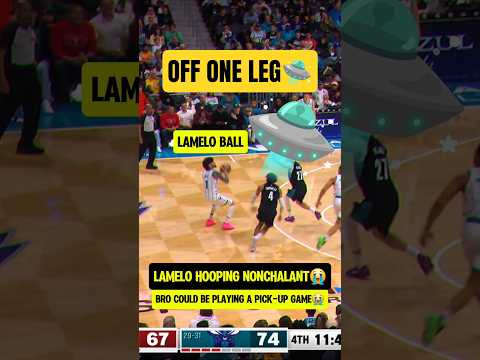 LaMelo barely even jumps anymore😭