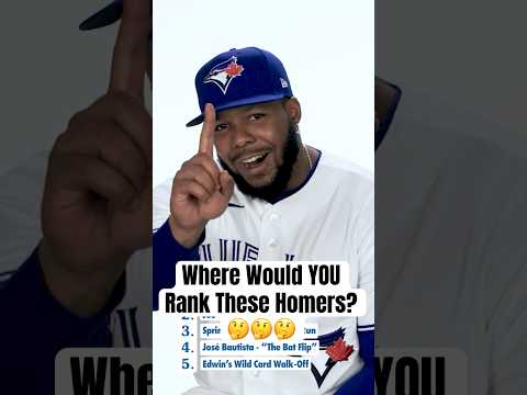Vladimir Guerrero Jr. blind ranks legendary Blue Jays home runs 💥 #MLB #BlueJays