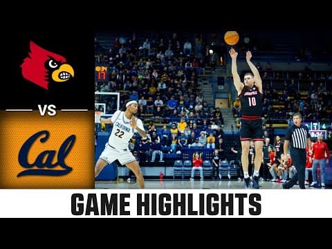 Louisville vs. Cal Game Highlights (No Audio Commentary) | 2025-26 ACC Men's Basketball