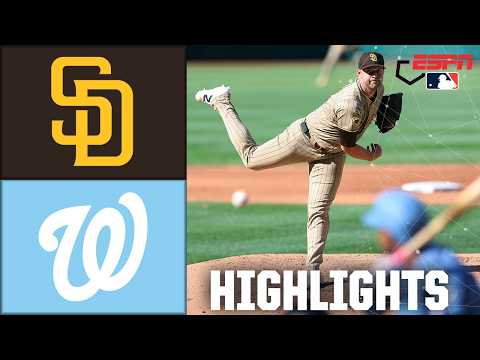 San Diego Padres vs. Washington Nationals | Full Game Highlights | ESPN MLB