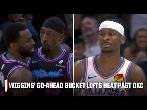 Thunder & Heat go down to the wire 🍿 Andrew Wiggins' 3-pointer lifts Miami past OKC 💪 | NBA on ESPN
