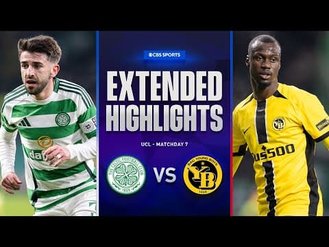 Celtic vs. Young Boys: Extended Highlights | UCL League Phase MD 7 | CBS Sports Golazo