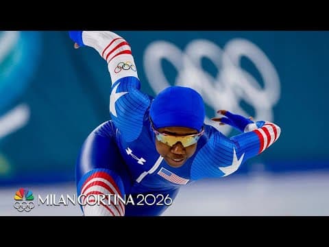 Brittany Bowe, Erin Jackson finish 4-6 in women's 1000m | Winter Olympics 2026 | NBC Sports