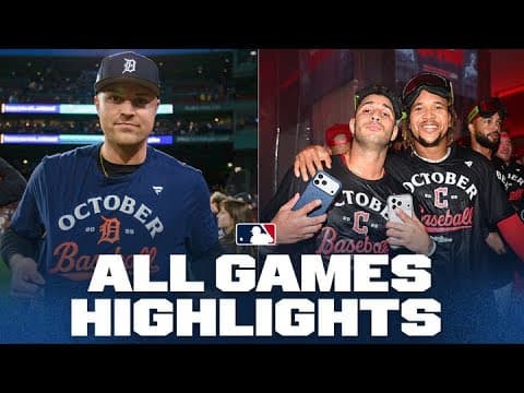 Highlights from ALL GAMES on 9/27! (Guardians and Tigers clinch postseason berths & MORE!)