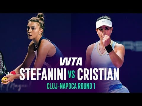 Lucrezia Stefanini vs. Jaqueline Cristian | 2026 Cluj-Napoca Round 1 | WTA Match Highlights