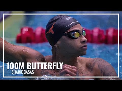 Strong Finish from Shaine Casas in 100M Butterfly | 2025 Toyota National Championships