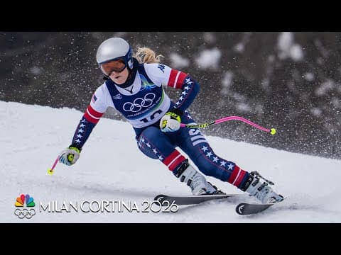 Get a SLOW-MO look at Lindsey Vonn training post-ACL injury  | Winter Olympics 2026 | NBC Sports