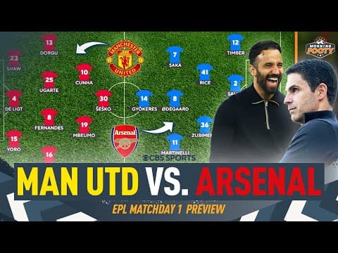 Manchester United vs. Arsenal PREVIEW 👀 | English Premier League Matchday 1 🏴󠁧󠁢󠁥󠁮󠁧󠁿 | Morning Footy