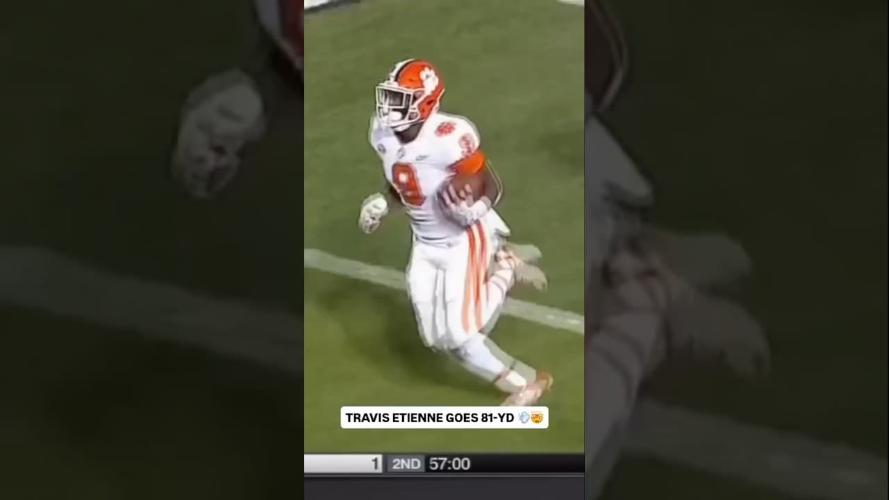 He just couldn’t be stopped 😮‍💨 #touchdowntuesday #clemson #clemsontigers #travisetienne #sports
