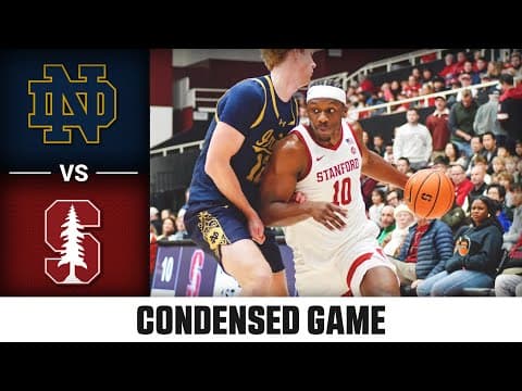 Notre Dame vs. Stanford Condensed Game | 2025-26 ACC Men's Basketball