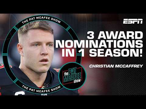 Christian McCaffrey makes HISTORY being nominated for 3️⃣ AP Awards! 🏆 | The Pat McAfee Show