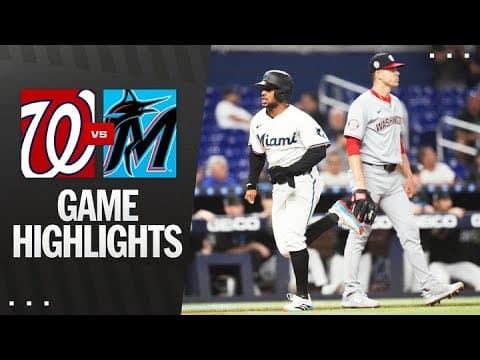Nationals vs. Marlins Game Highlights (9/11/25) | MLB Highlights