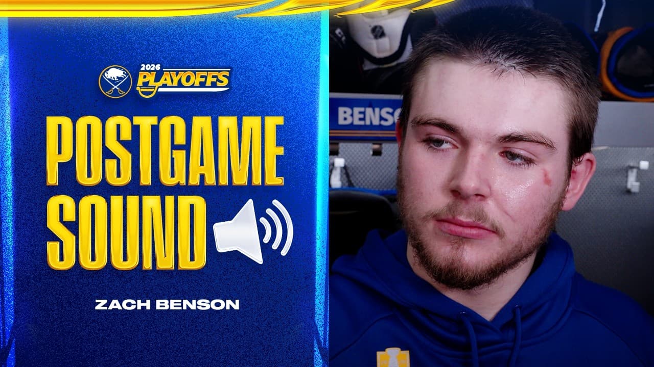 "Fired Up To Get Going Again" | Zach Benson After Game 2 Loss To Montreal | Buffalo Sabres Playoffs