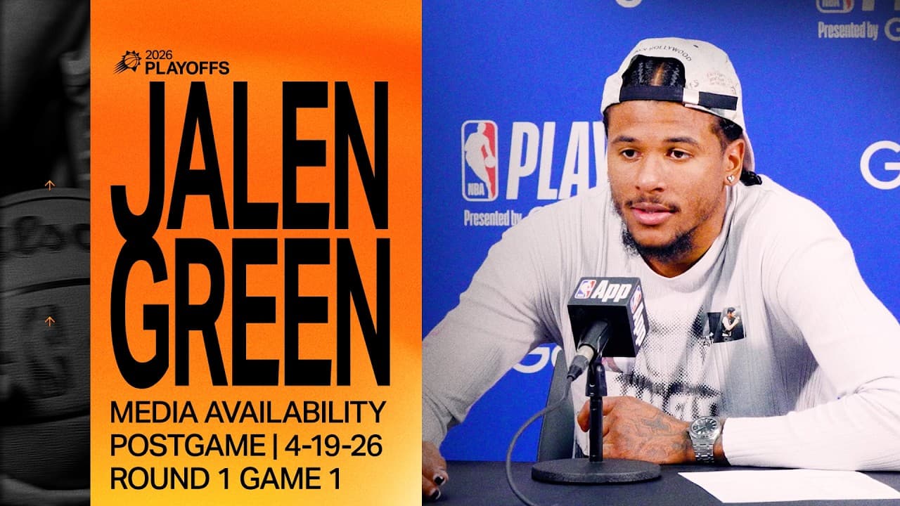 Jalen Green Postgame Media Availability | Phoenix Suns | NBA Playoffs
