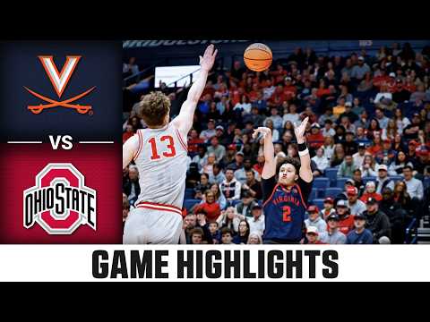 Ohio State vs. Virginia Game Highlights | 2025-26 ACC Men's Basketball