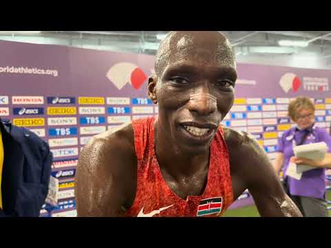 Timothy Cheruiyot Talks Strategy and pleased with how he raced for 5th in 1500m final