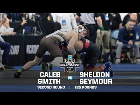 Caleb Smith vs. Sheldon Seymour: 2025 NCAA wrestling second round (125 lbs.)