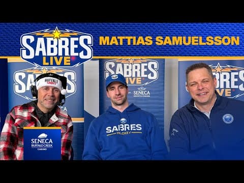 Mattias Samuelsson Talks Playing With Rasmus Dahlin And First Game With A New GM | Buffalo Sabres