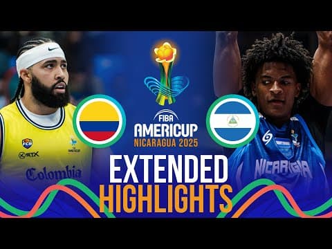 Colombia 🇨🇴 vs Nicaragua 🇳🇮 | Extended Highlights | FIBA AmeriCup 2025