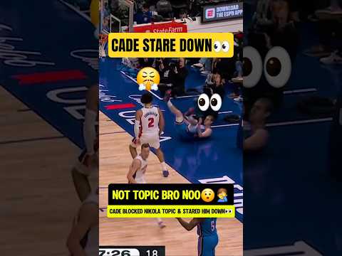 Cade STARED DOWN Nikola Topic👀