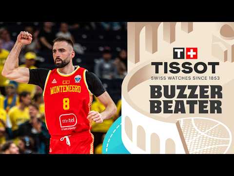 Emir Hadzibegovic 🇲🇪 | 🚨 TISSOT Buzzer Beater | FIBA Basketball World Cup 2027 European Qualifiers