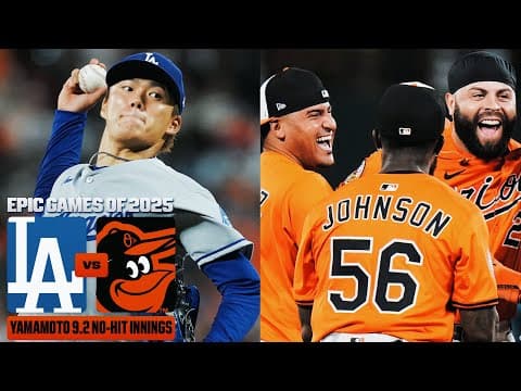 FULL GAME: Yamamoto 8.2 no-hit innings before Orioles orchestrate EPIC comeback on 2,131 anniversary