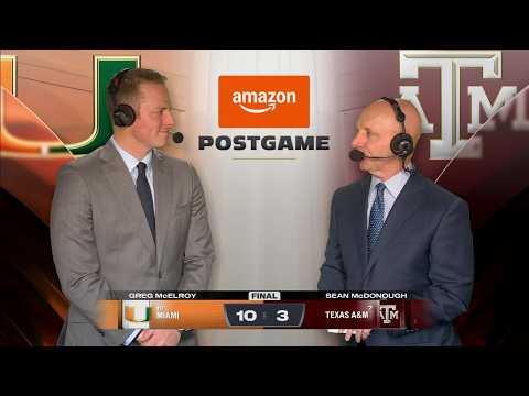 Miami vs. Texas A&M Reaction 👀 Mark Fletcher Jr. & Carson Beck discuss CFP win | ESPN CFB