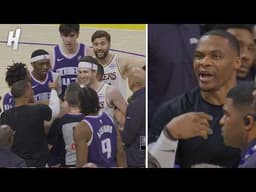 Russell Westbrook Calls Out Maxi Kleber After the Hard Foul on Malik Monk 😳