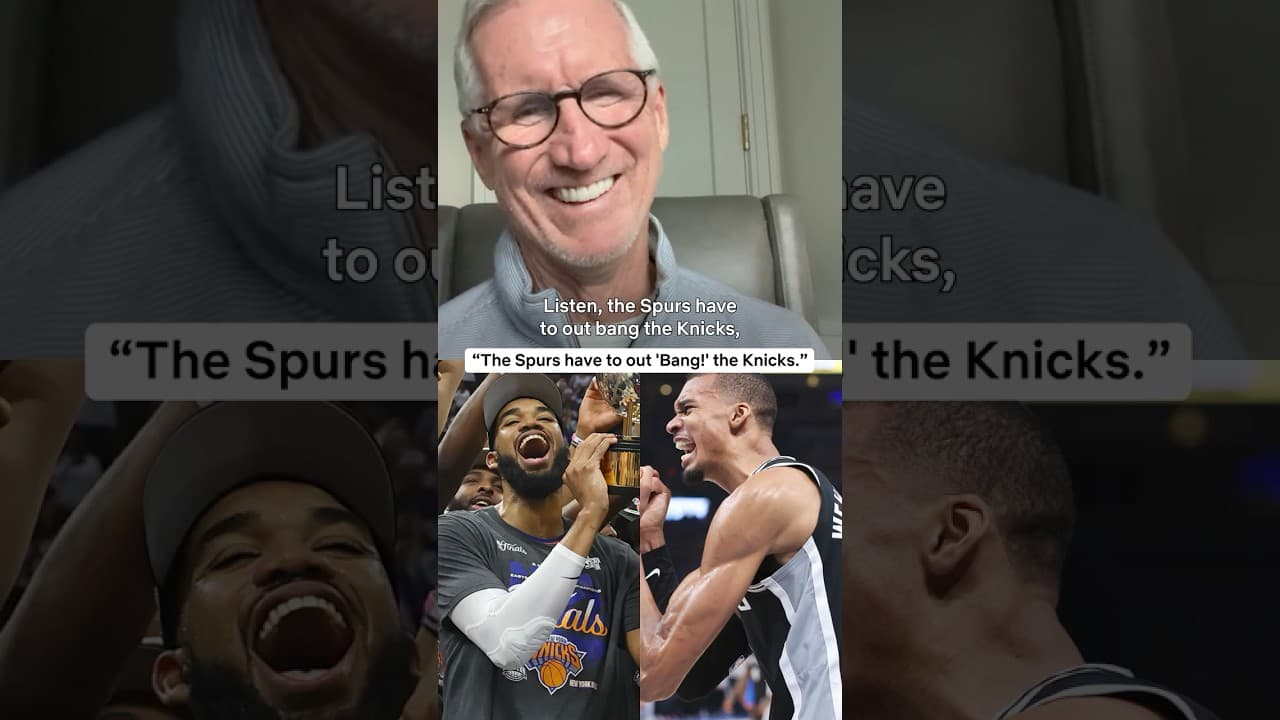 Big Cat makes the case for Mike Breen to balance his 'Bangs!' in the NBA Finals 😂 #NBA #Knicks