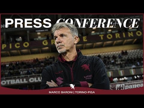 TORINO-PISA | PRESS CONFERENCE MISTER BARONI 🎙️