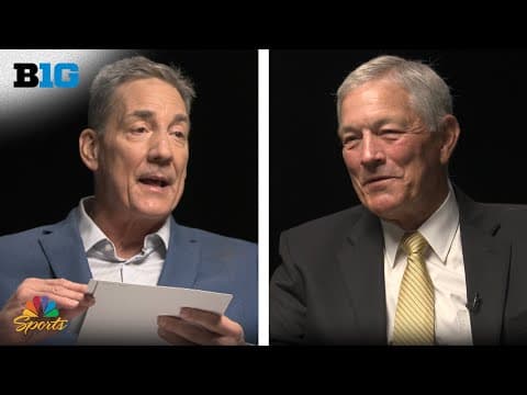 Iowa's Kirk Ferentz and Nebraska's Matt Rhule get quizzed on their corn knowledge | Big Ten on NBC